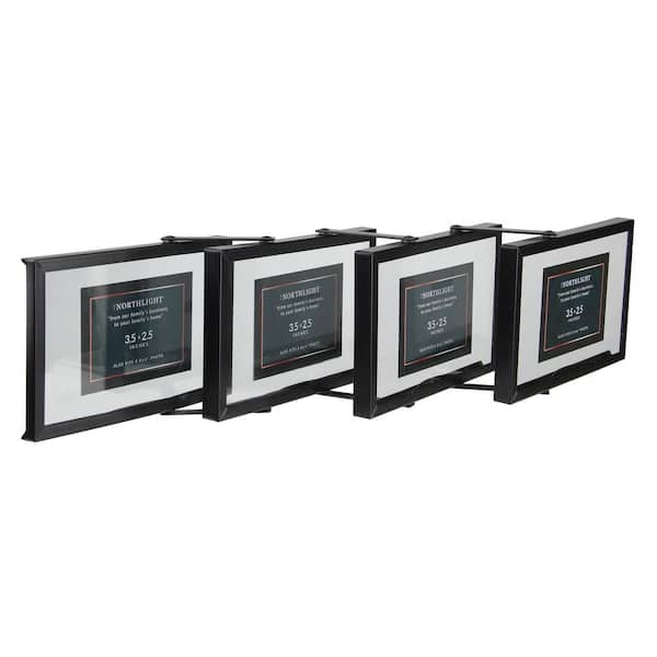 Northlight 4 in. x 6 in. Black Collapsible Picture Frame (for all occasions, New Year's, etc.)