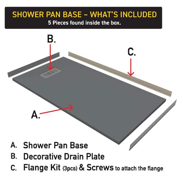 CASTICO - Carrara 32 in. x 60 in. x 84 in. Solid Composite Stone Alcove Shower Kit with Walls and Graphite Pan Base L/R Drain