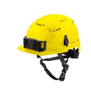 BOLT Yellow Type 2 Class C Front Brim Vented Safety Helmet