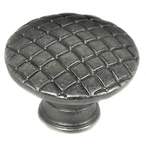 Windsor 1-1/4 in. Antique Pewter Round Cabinet Knob