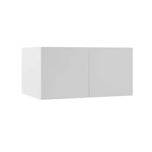 Designer Series Edgeley Assembled 36x18x24 in. Deep Wall Bridge Kitchen Cabinet in White