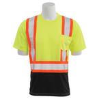 9601SBC Men's 5X Hi Viz Lime Polyester Safety T-Shirt