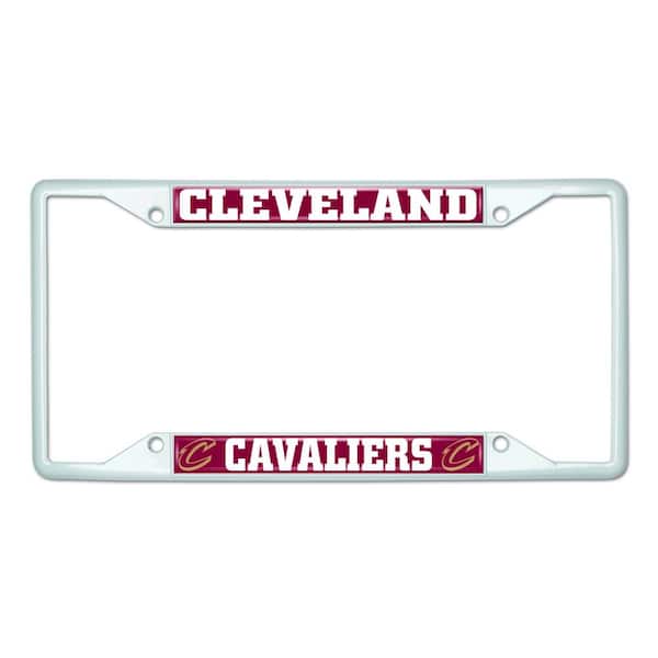 FANMATS Universal Fit NBA - Cleveland Cavaliers License Plate Frame - White