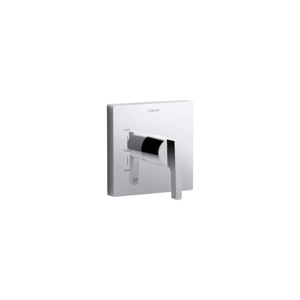 KOHLER Honesty Rite-Temp 1-Handle Wall-Mount Tub and Shower Faucet Trim Kit in Polished Chrome (Valve Not Included)