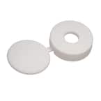 #8 White Pan-Head Hinged Screw Cover (3-Piece per Pack)