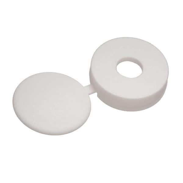 Everbilt 8 White Pan Head Screw Cover 3-Pieces