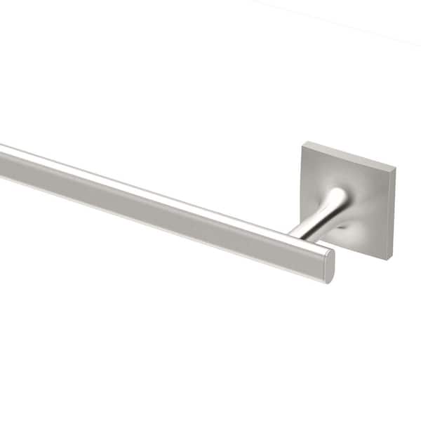 Waterline 24 in. Wall Mounted Towel Bar in Satin Nickel