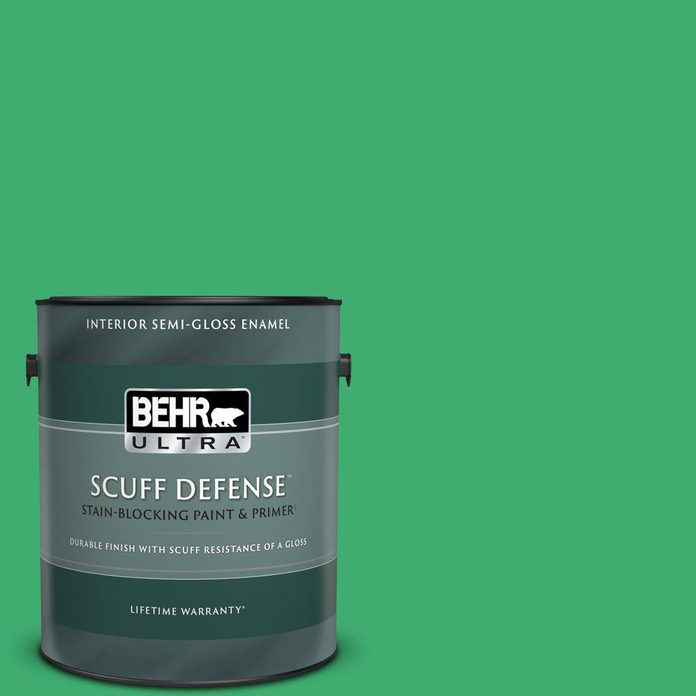 BEHR ULTRA 1 gal. 460B5 Fresh Greens Extra Durable SemiGloss Enamel