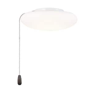 10 in. White Slim Ceiling Fan Universal Integrated LED Light Kit