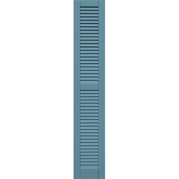 Winworks Wood Composite 12 in. x 68 in. Louvered Shutters Pair #645 Harbor