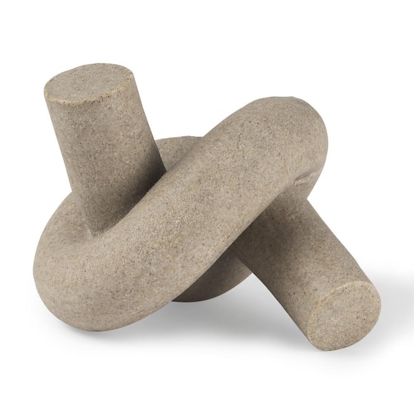 Mercana Otto Sandstone Resin Small Knot Sculpture Decorative Object