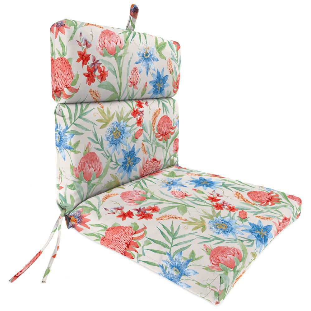 44 in. L x 22 in. W x 4 in. T Rectangular Outdoor Dining Chair Cushion in Collete Opal price history on PriceWatchPro