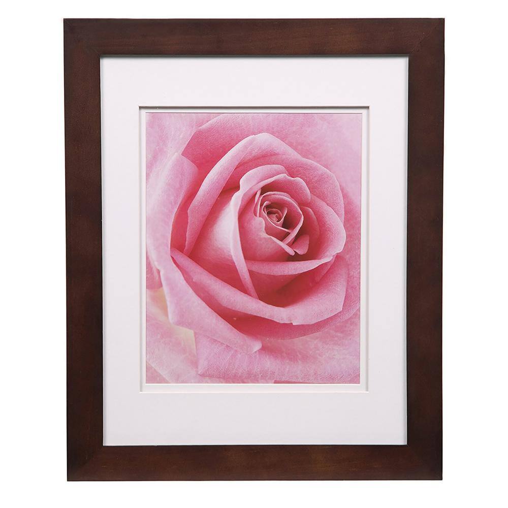 8 x 10 with Mat or 11 x 14 Without Mat Walnut Gallery Solutions 17FW1478 Wall Mount Double Mat Picture Frame 8 x 10 with Mat or 11 x 14 Without Mat Walnut Gallery Solutions 17FW1478 Wall Mount Double Mat Picture Frame