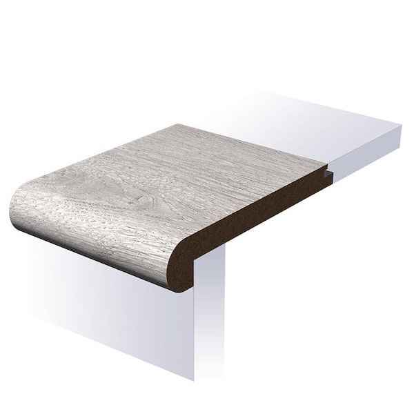 Regal Versailles Flush Stair Nose 0.95 in. T x 4.47 in. W x 94 in. L Smooth Wood Look Laminate Moulding/Trim