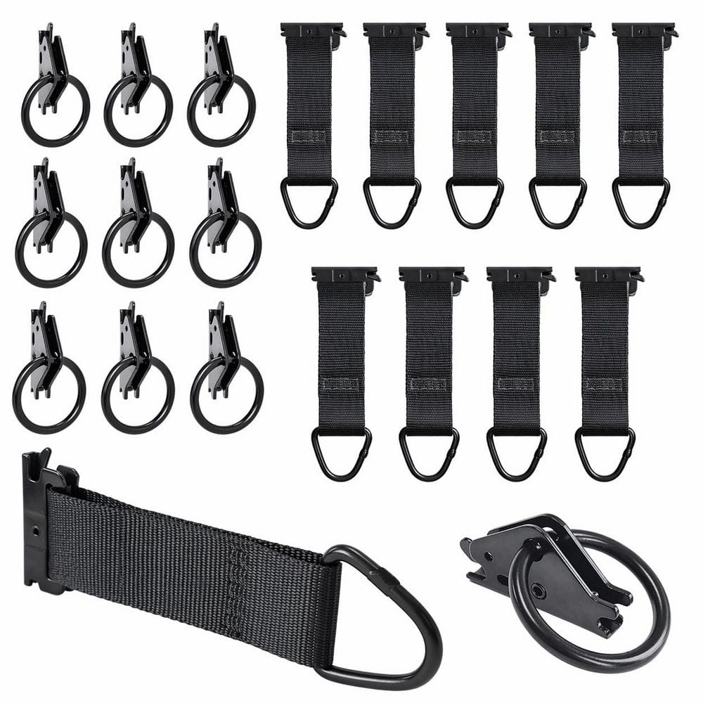 20-Pack Steel E-Track O-Rings and 2x6 Inch Rope Tie-Off Anchors with Black Powder Coating for Cargo Trailers price history on PriceWatchPro