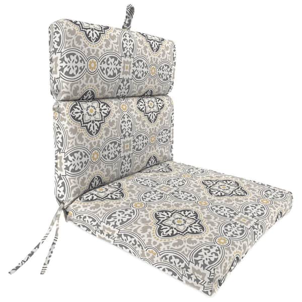 44 in. L x 22 in. W x 4 in. H Rectangular Outdoor Chair Cushion in Rave Grey
