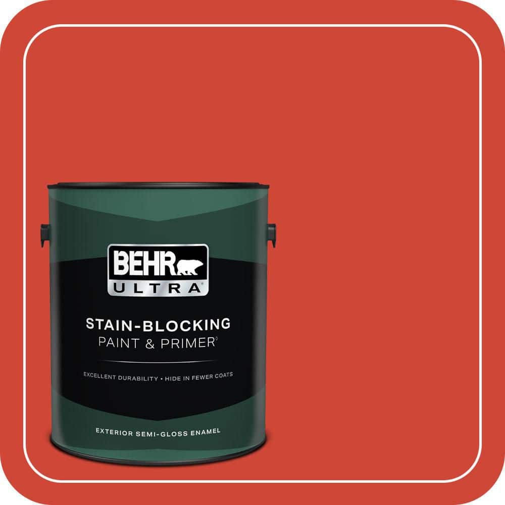 1 gal. #180B-7 Chili Pepper Semi-Gloss Enamel Exterior Paint & Primer price history on PriceWatchPro