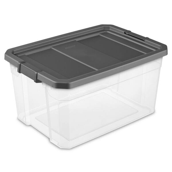 Sterilite 37 Qt Clear Plastic Home Storage Tote Bin with Secure Lids, (16  Pack), 16pk - Harris Teeter