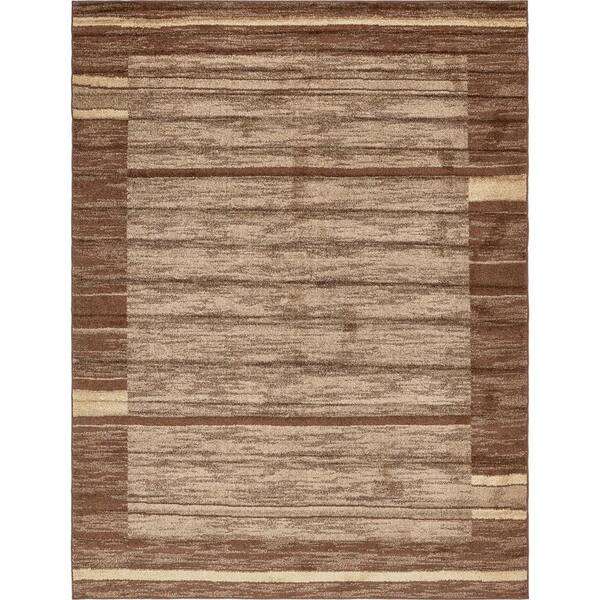 Unique Loom Autumn Foilage Brown 9' 0 x 12' 0 Area Rug