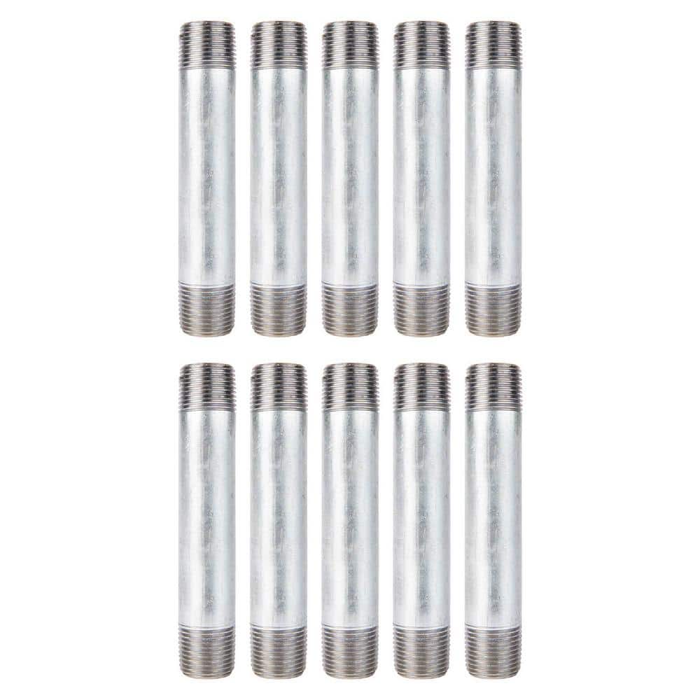 1/2 in. x 4-1/2 in. Galvanized Steel Nipple (10-Pack) price history on PriceWatchPro