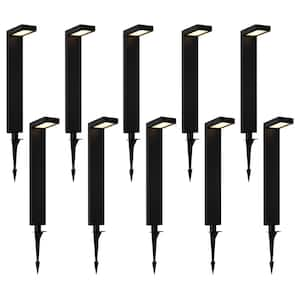 22.5in. H Low Voltage Powder-coated Black Aluminum 24-Watt Equivalent LED Weather Resistant Path Light (10-Pack)