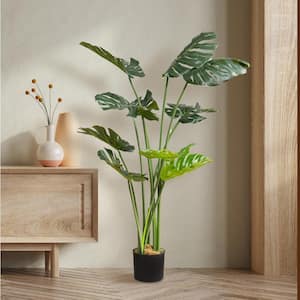 FOREVER LEAF 48 in. Artificial Monstera Artificial Plant for Home ...