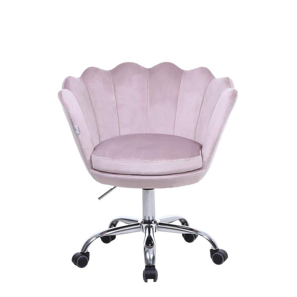 Boyel Living 26 5 In Width Big And Tall Pink Upholstery Task Chair With Adjustable Height Wf Hfsn 109p The Home Depot