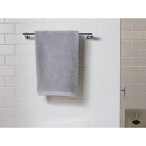 Purist 18 in. Wall Mounted Single Towel Bar in Vibrant Titanium