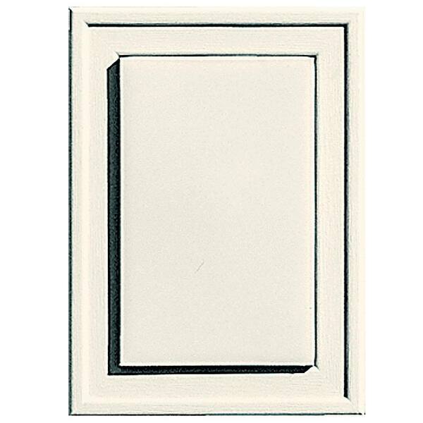 Builders Edge 4.5 in. x 6.25 in. #034 Parchment Raised Mini Universal Mounting Block