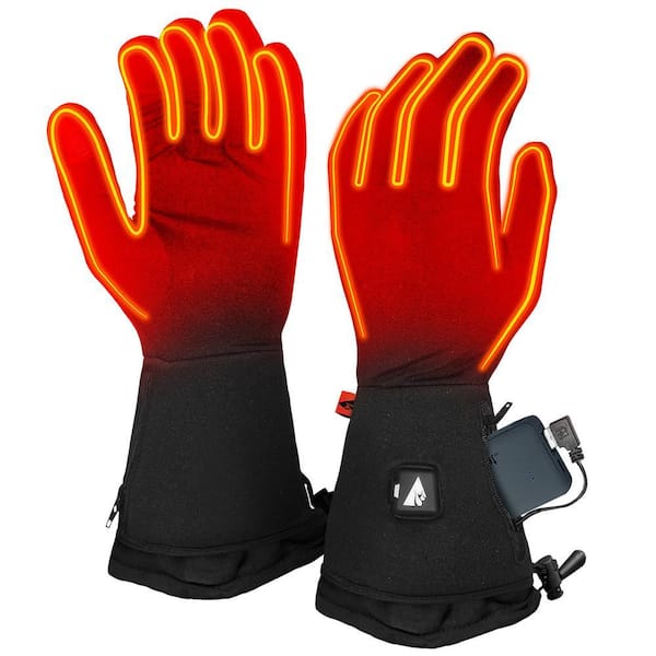 ACTIONHEAT Men's Large/X-Large Black 5V Heated Glove Liners AH-GL