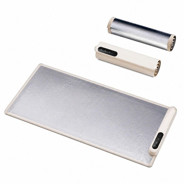 Extra Large White Graphene Silicone Food Warming Mat with 6 Temp Settings and Auto Shut-Off