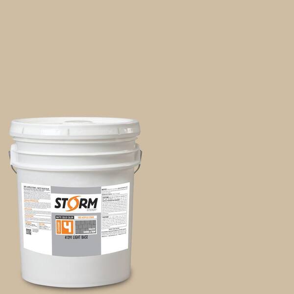 Storm System Category 4 5 gal. Mystic Dune Matte Exterior Wood Siding 100% Acrylic Stain