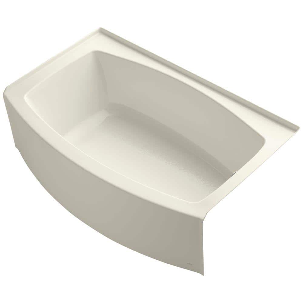 UPC 650531893291 product image for Expanse 60 in. x 32 in. Soaking Bathtub with Right-Hand Drain in Biscuit | upcitemdb.com