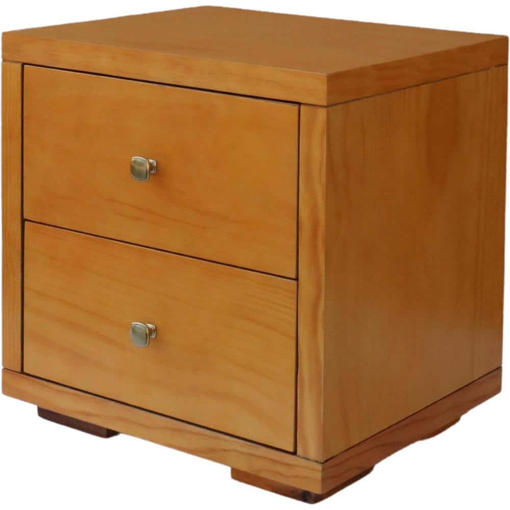 Elegant Oak Queen Bed with Headboard and Storage Drawers