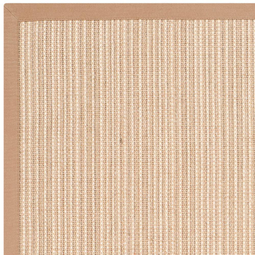 Ivory Hand-Knotted Wool and Cotton 4' x 6' Rug