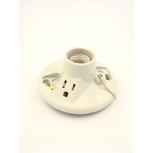 White Leviton 014-09726-00C Porcelain LAMPHOLDER 