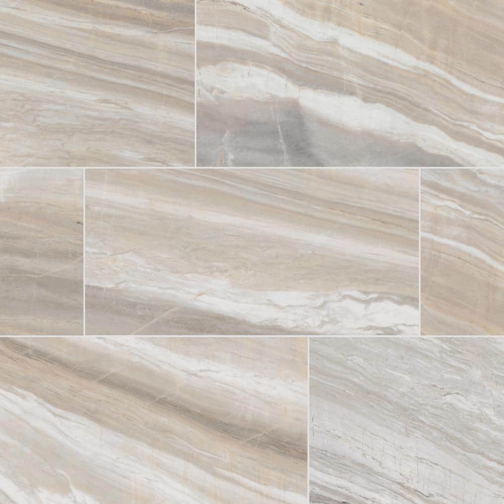 Daltile Artebella Pietra Gray Polished 12 in. x 24 in. Colorbody Porcelain Floor and Wall Tile (17.02 sq. ft./Case) -  AR70RCT1224PL