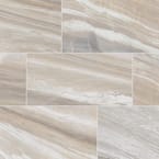 Artebella Pietra Gray Polished 12 in. x 24 in. Colorbody Porcelain Floor and Wall Tile (17.02 sq. ft./Case)