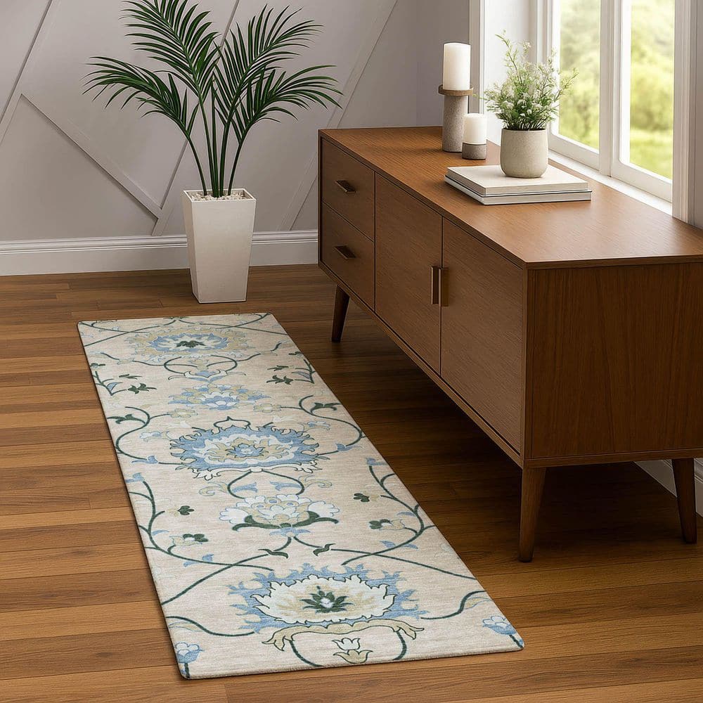 Chantille Machine Washable Indoor/Outdoor Abstract ACN2291 Beige 2 ft. 3 in. x 7 ft. 6 in. Runner Rug price history on PriceWatchPro