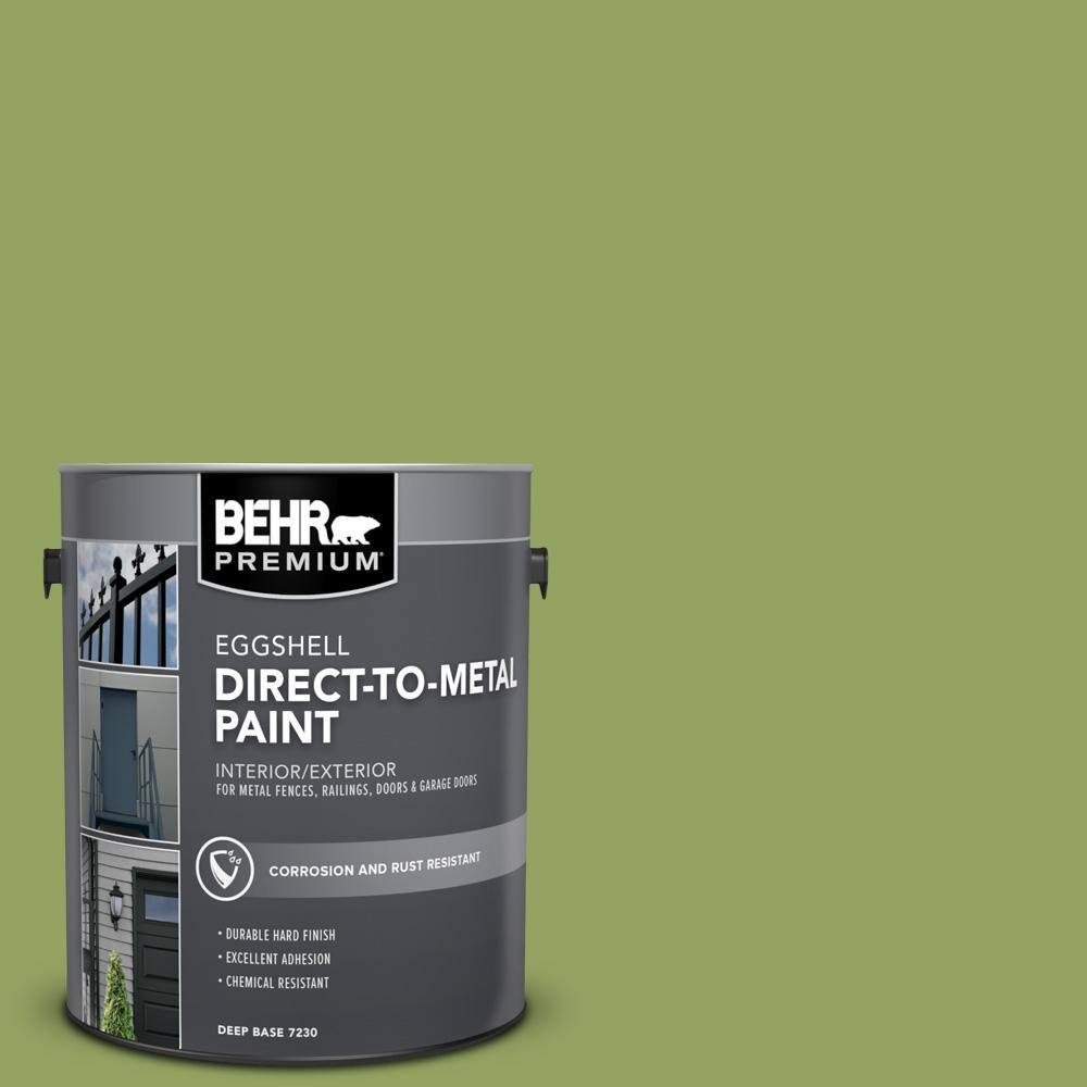 BEHR PREMIUM 1 gal. #PPU10-04 New Bamboo Eggshell Direct to Metal  Interior/Exterior Paint 723001 - The Home Depot