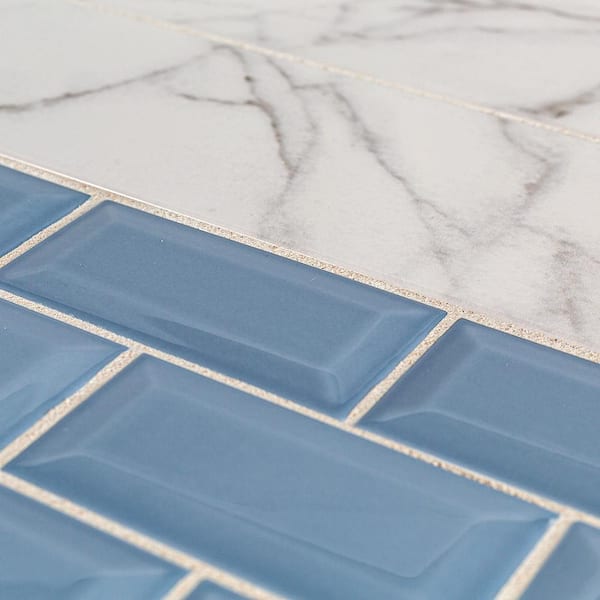 Jeffrey Court Glossy Carrara White 4 in. x 12 in. Ceramic Wall Tile (9.687 sq. ft. / case) Jeffrey Court Glossy Carrara White 4 in. x 12 in. Ceramic Wall Tile (9.687 sq. ft. / case)
