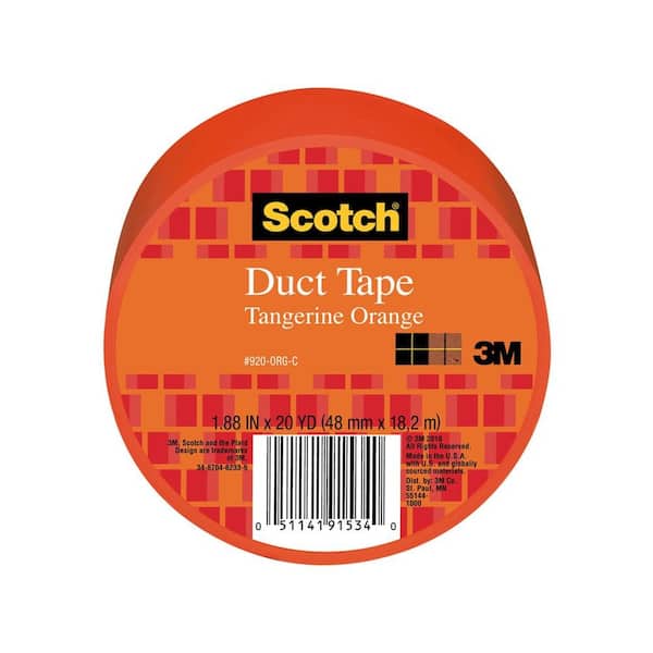 3M Scotch 1.88 in. x 20 yds. Orange Duct Tape (Case of 6)