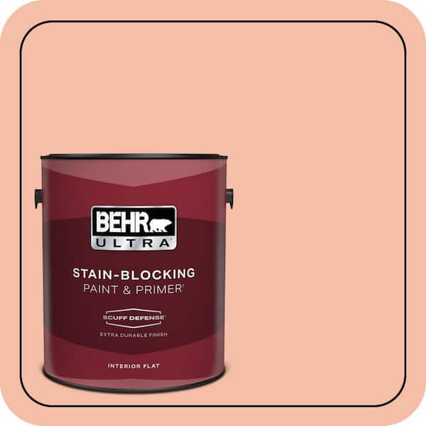BEHR ULTRA 1 gal. Home Decorators Collection #HDC-SP14-4 Heirloom Apricot Extra Durable Flat Interior Paint & Primer
