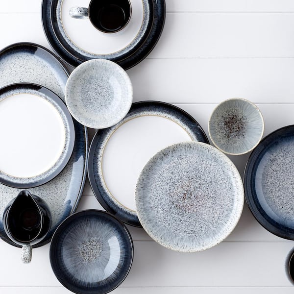Halo Wide Rimmed Blue Small Plate