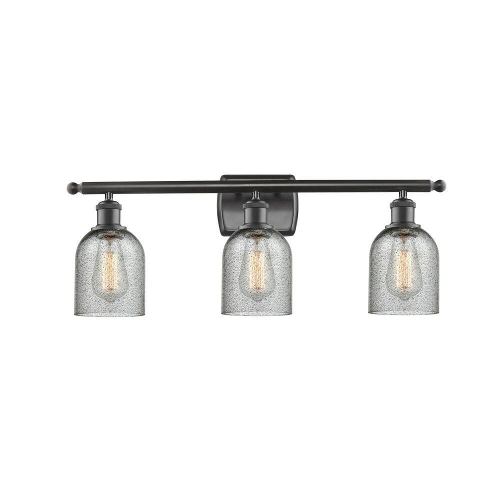 Caledonia 26 in. 3-Light Oil Rubbed Bronze Vanity Light with Glass Shade price history on PriceWatchPro