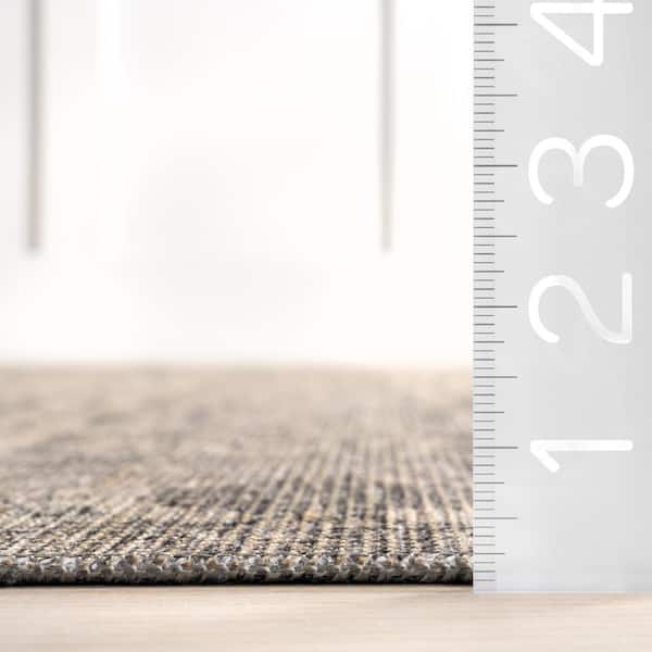 Hillstone Grey 7 ft. 10 in. x 10 ft. Traditional Vintage Medallion Area Rug