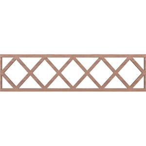 Wolford Fretwork 0.375 in. D x 47 in. W x 12 in. L Walnut Wood Panel Molding