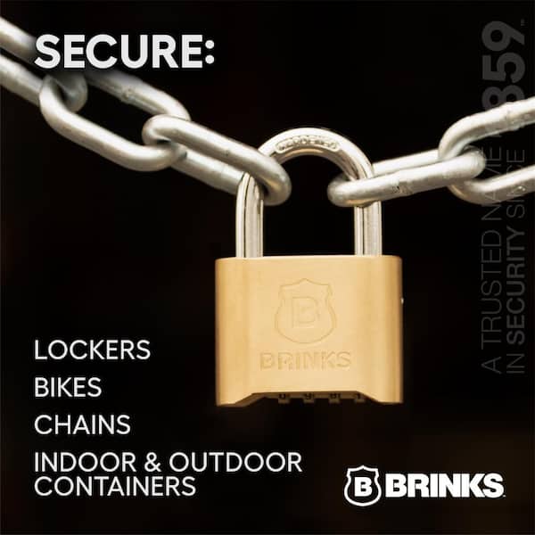 Brinks 2-in. (50 mm) Solid Brass Body Resettable 4-Dial