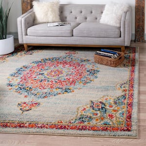 Penrose Alexis Ivory 8 ft. x 8 ft. Square Rug