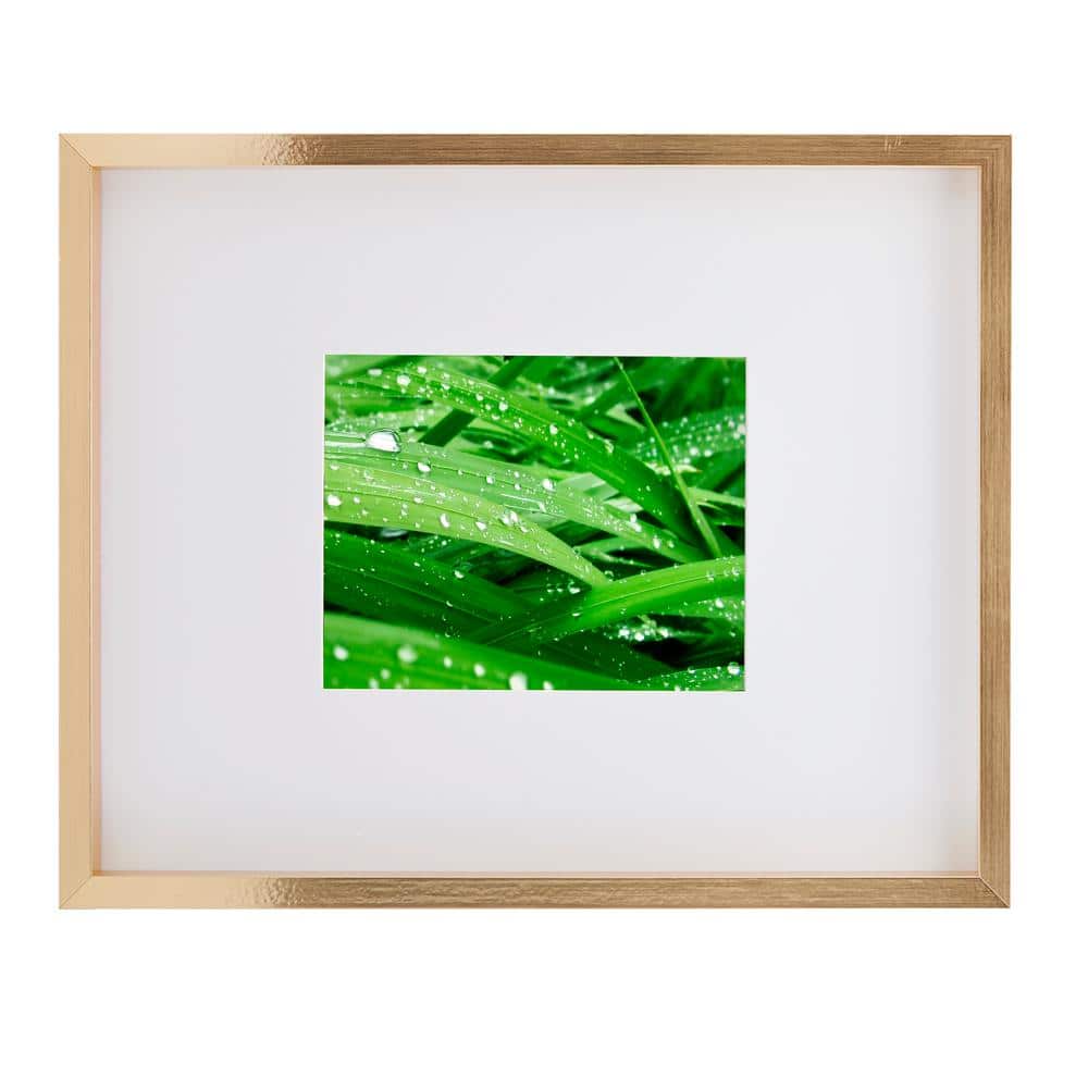 Gold Rectangular Wood Wall Mount Gallery Frame